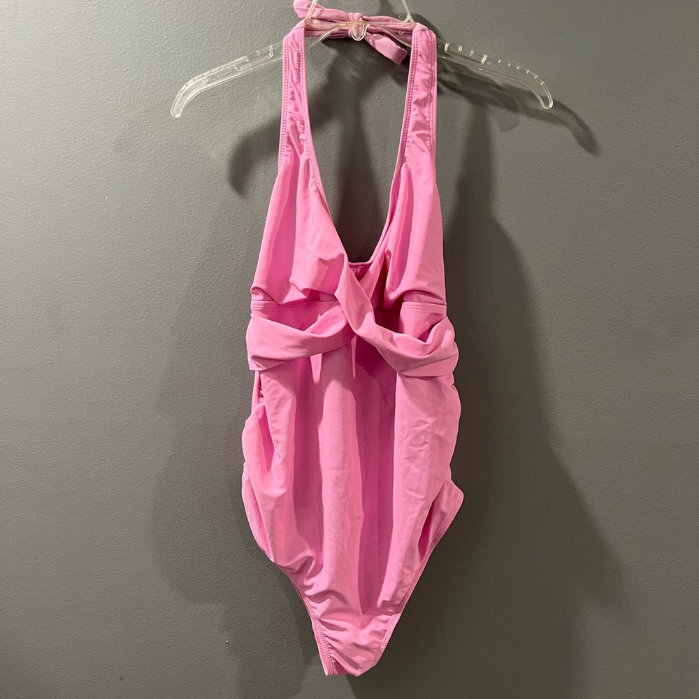 Pink Maternity One Piece Swimsuit